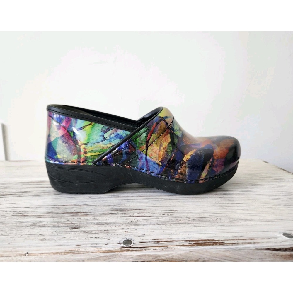 Dansko XP 2.0 Black Translucent Clogs Women's Shoes Size 40 Multicolor Nursing